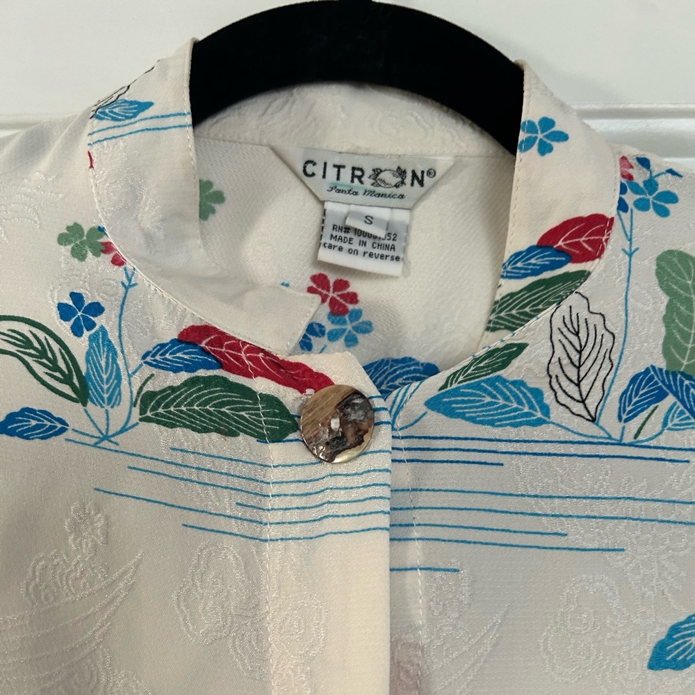 Silk Button-Up Blouse - Picture 8 of 9